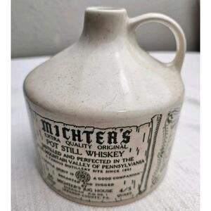 MICHTER'S Pot Still Whiskey Stoneware Jug -EMPTY #153  USA
